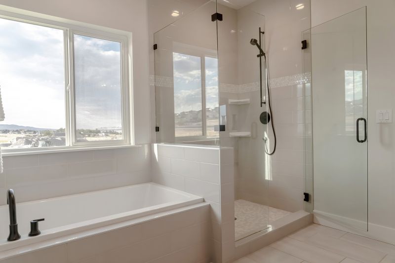 Contemporary Bathroom with New Bathtub